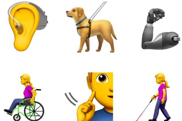 Apple Đề Xuất Bộ Emoji Dành Cho Người Khuyết Tật