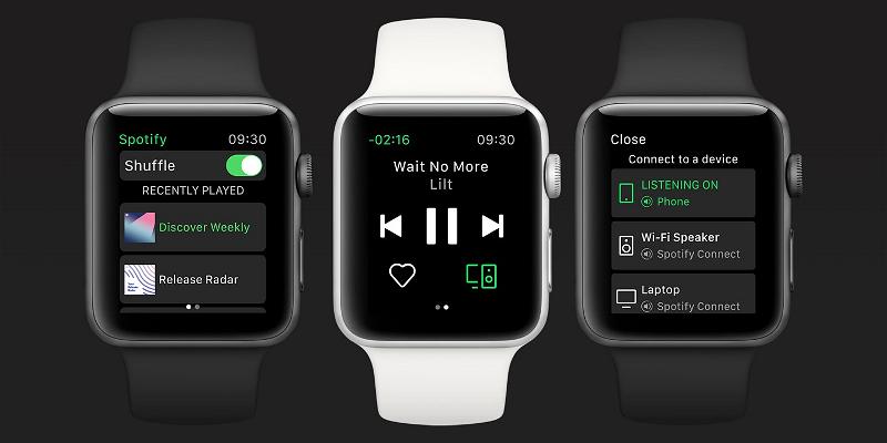 Spotify Chính Thức Ra Mắt Ứng Dụng Cho Apple Watch 