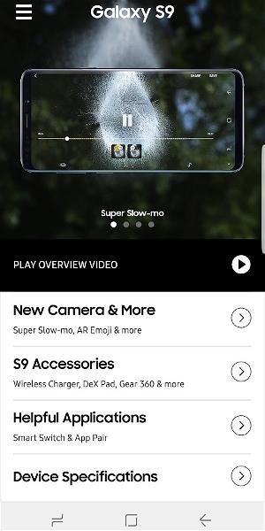 Samsung Giới Thiệu Ứng Dụng Mới  Cho Phép Người Dùng Trải Nghiệm Thử Galaxy S9 Và S9 Plus